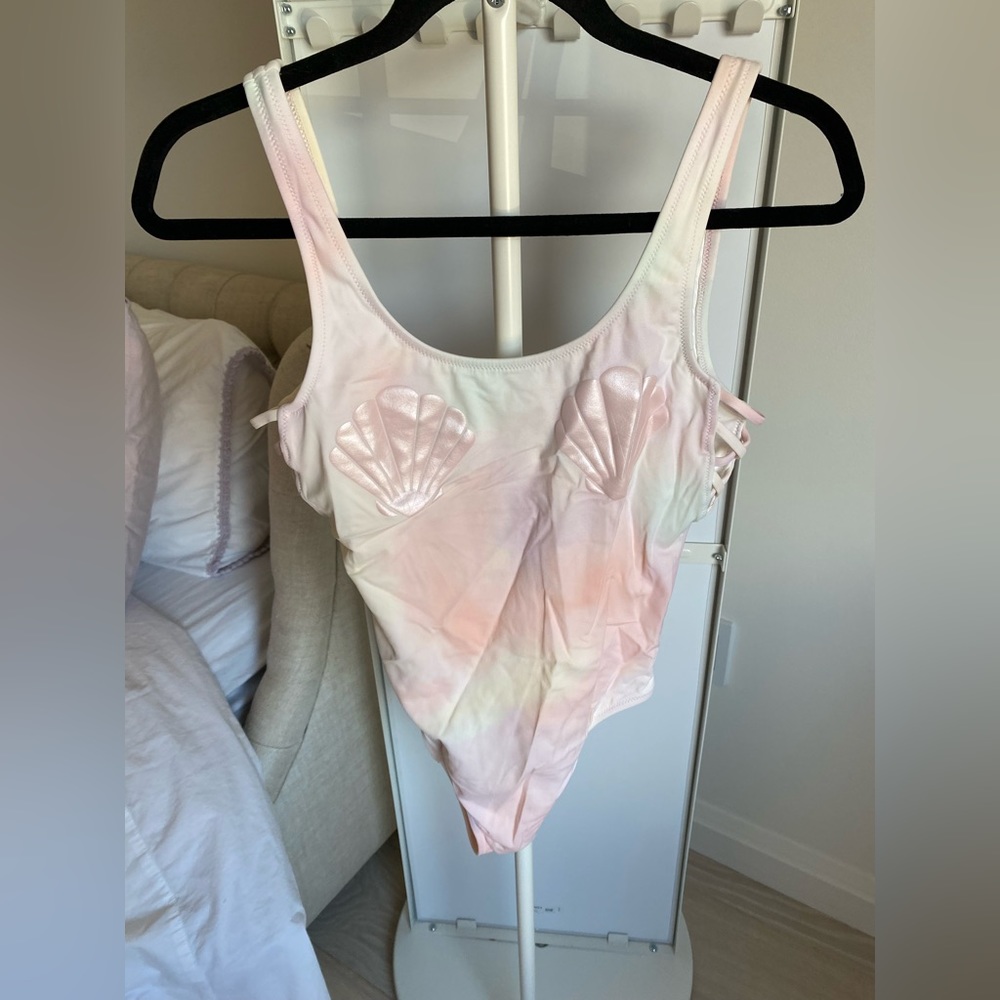PINK one piece bathing suit